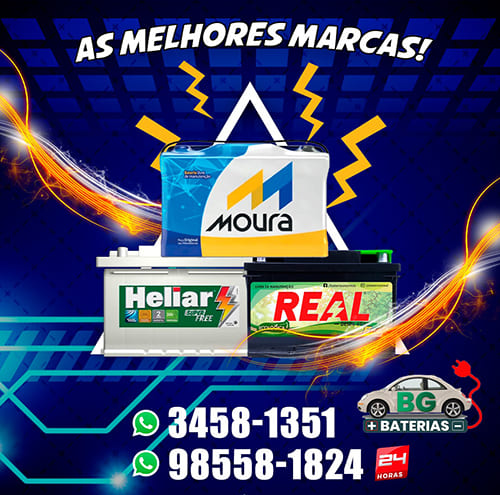 Baterias Automotivas no Cidade Nova BH